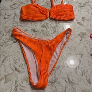 Vibrant Orange Bikini Set